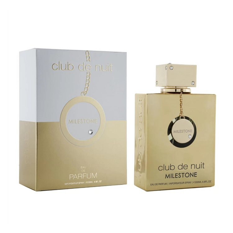 Club De Nuit Milestone for Unisex Eau de Parfum Spray, 6.8 Ounce.